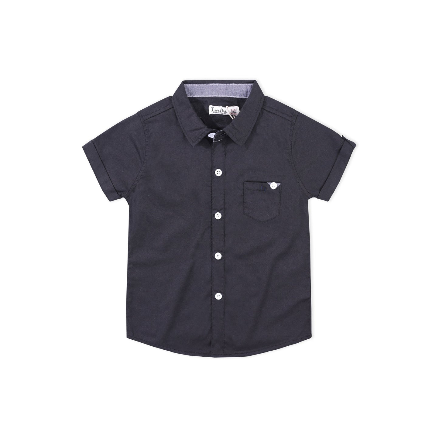 Cotton Tops French Button up Front Pocket Shirts for Kids Boy ( Pack of 5 )