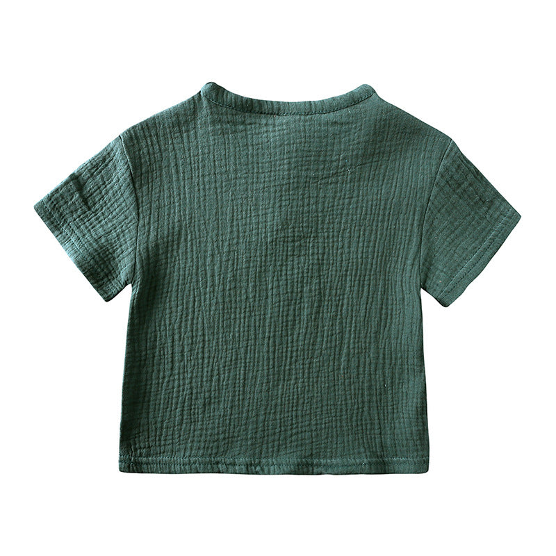 Summer Baby Clothes Cotton and Linen Retro Kids Children Clothes Suits ( Pack of 5 )