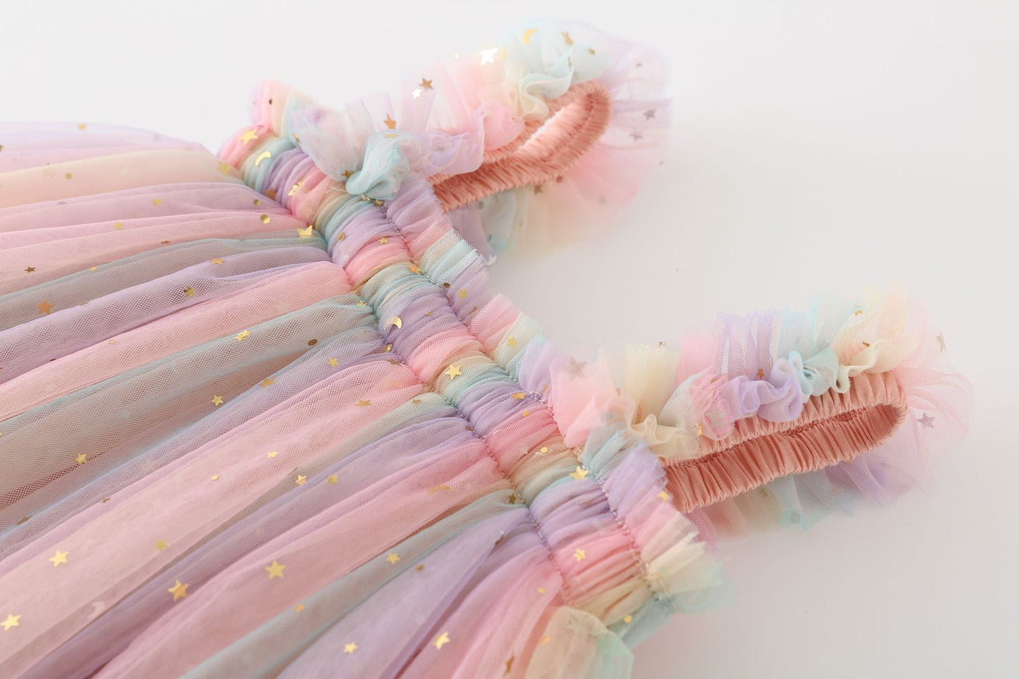 Summer Colorful Sequins Mesh Baby Girl Dress ( Pack of 3 )