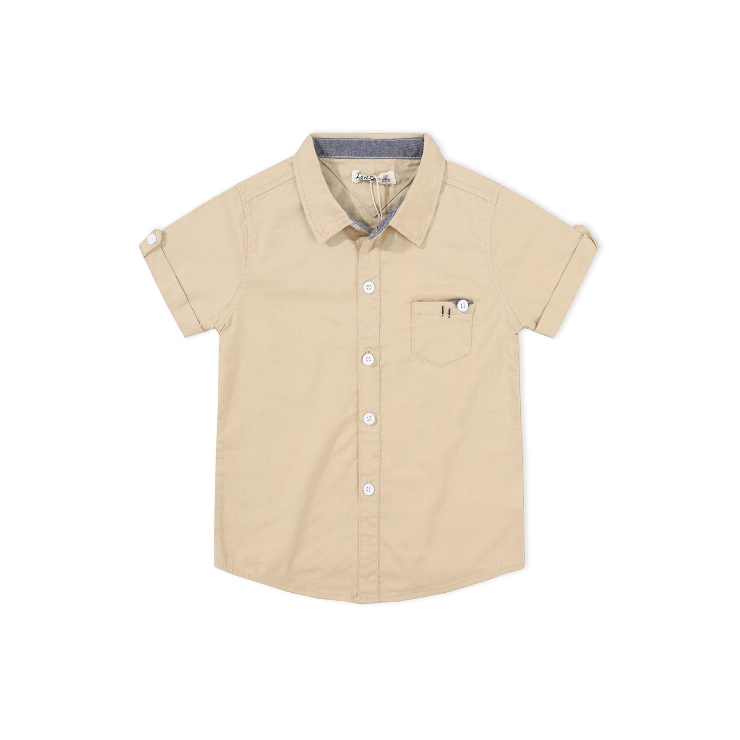 Cotton Tops French Button up Front Pocket Shirts for Kids Boy ( Pack of 5 )