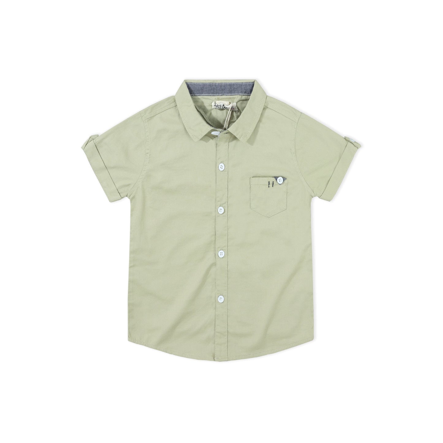Cotton Tops French Button up Front Pocket Shirts for Kids Boy ( Pack of 5 )